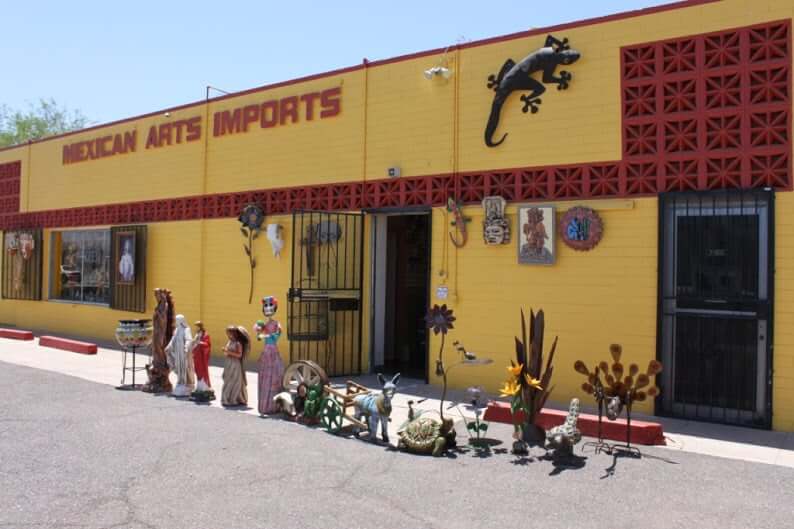 Tienda mexicana "Mexican arts imports" en Phoenix AZ.