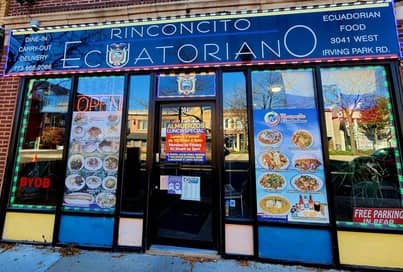 Restaurante ecuatoriano "Rinconcito ecuatoriano" en Chicago