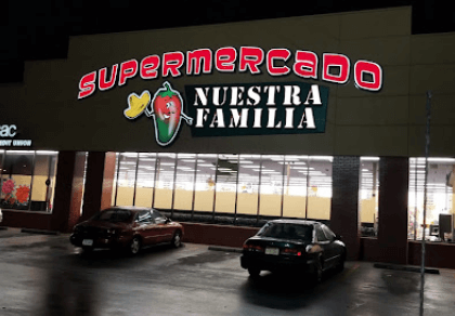 Tienda mexicana "Supermercado Nuestra Familia"